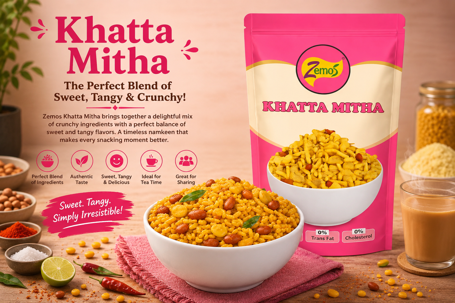 Khatta Mitha: The Perfect Sweet and Tangy Namkeen for Every Snacking Moment