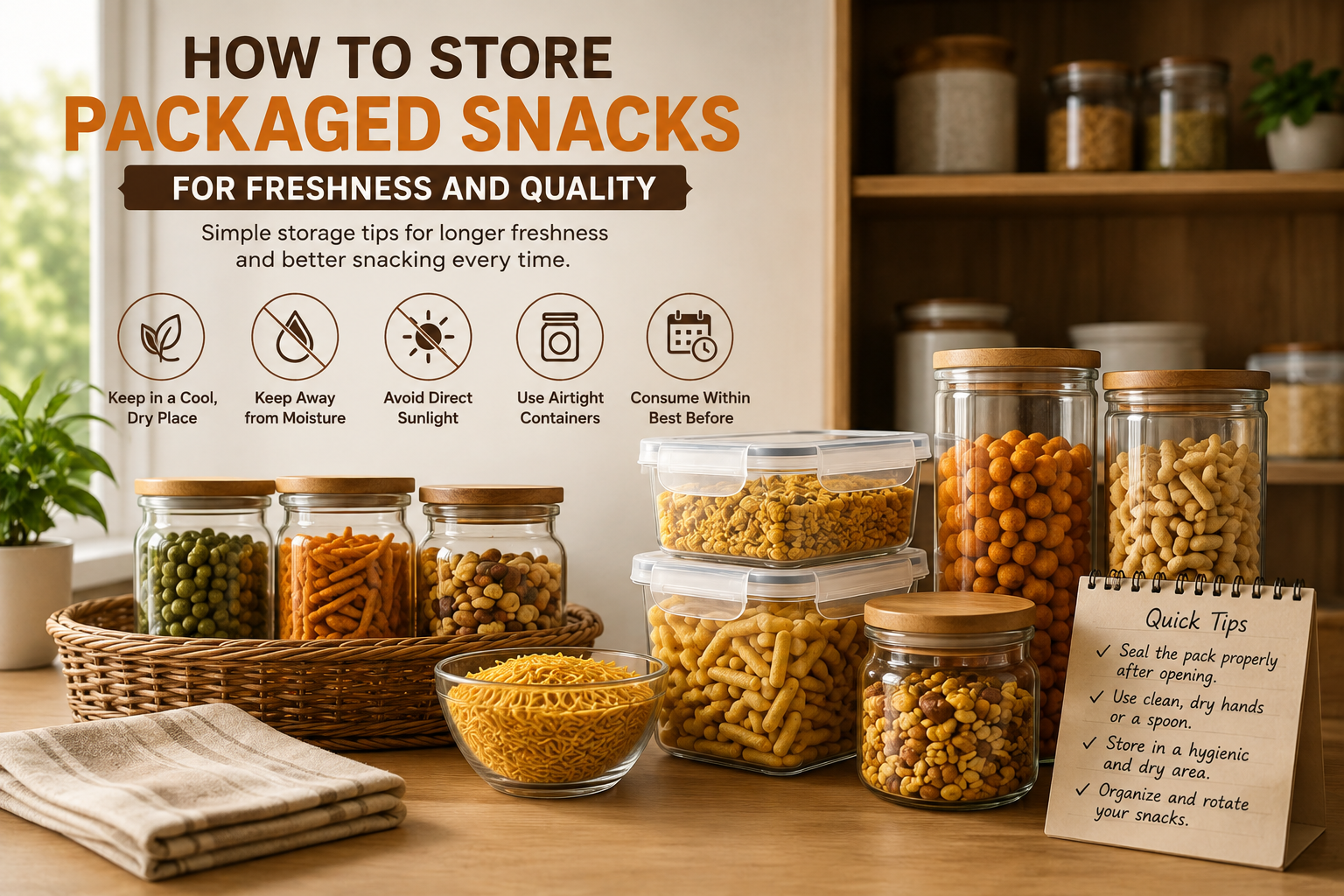 How to Store Packaged Snacks for Freshness and Quality