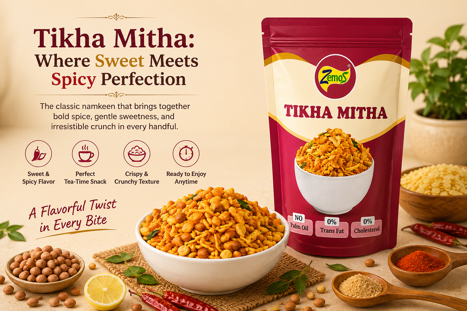 Tikha Mitha: The Perfect Balance of Sweet and Spicy in Every Crunch